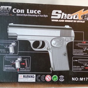 Réplica Pistola Airsoft M17 Shooter Con Luce, Calibre 6mm, Plástico, Negra - imagen 4