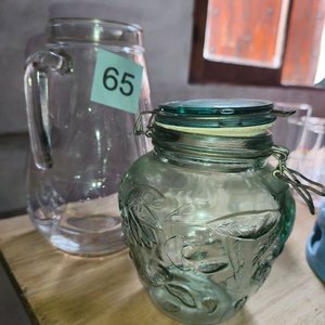 Lote siguiente: Jarra y Caramelera de Vidrio Transparente