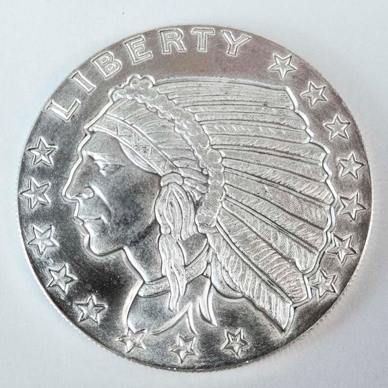 Moneda de Plata 1 Oz "Indian Head" de Estados Unidos