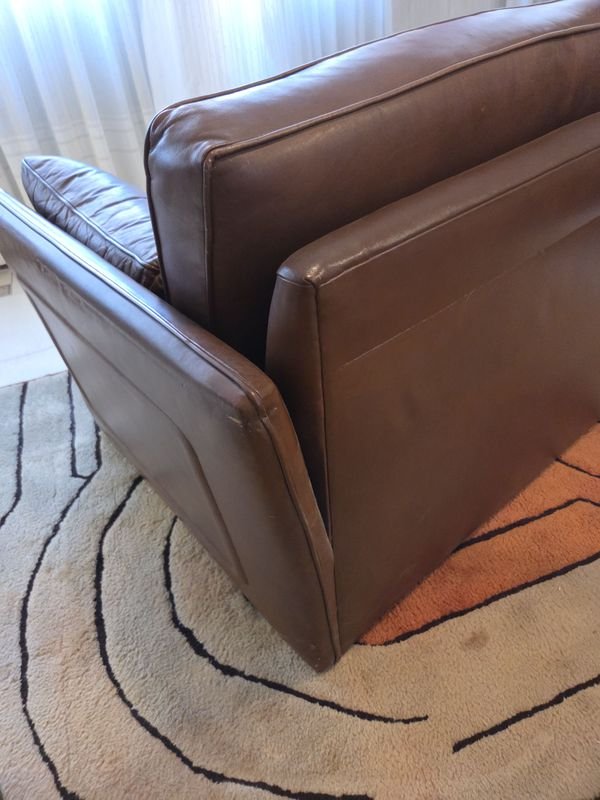 Sillón de dos cuerpos en cuero legítimo - imagen 4