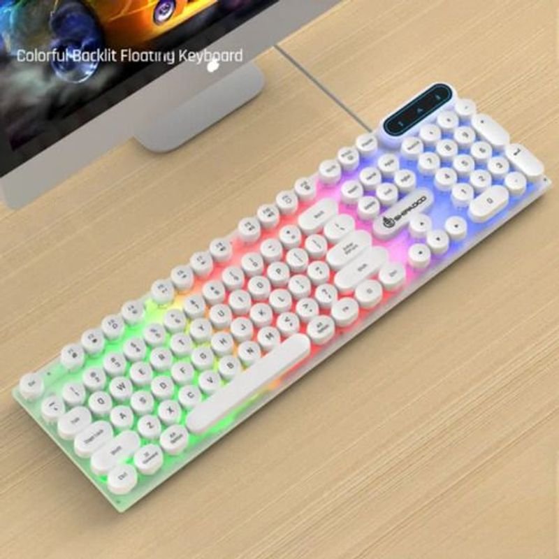 Lote siguiente: Teclado retroIluminado K500 - Teclados retro con iluminación LED