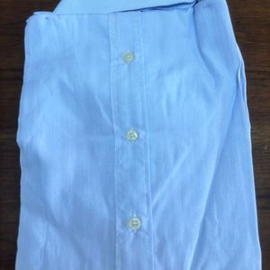 Camisa Remy Charles Monsieur Talle 54 Celeste Rayada - imagen 3