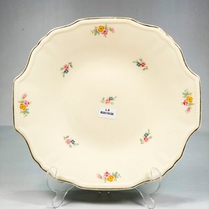 Plato de Porcelana Inglesa Floral con Guarda Dorada - Alfred Meakin - imagen 3