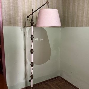 Lámpara de Pie con Pantalla y Base Bronceada - imagen 2