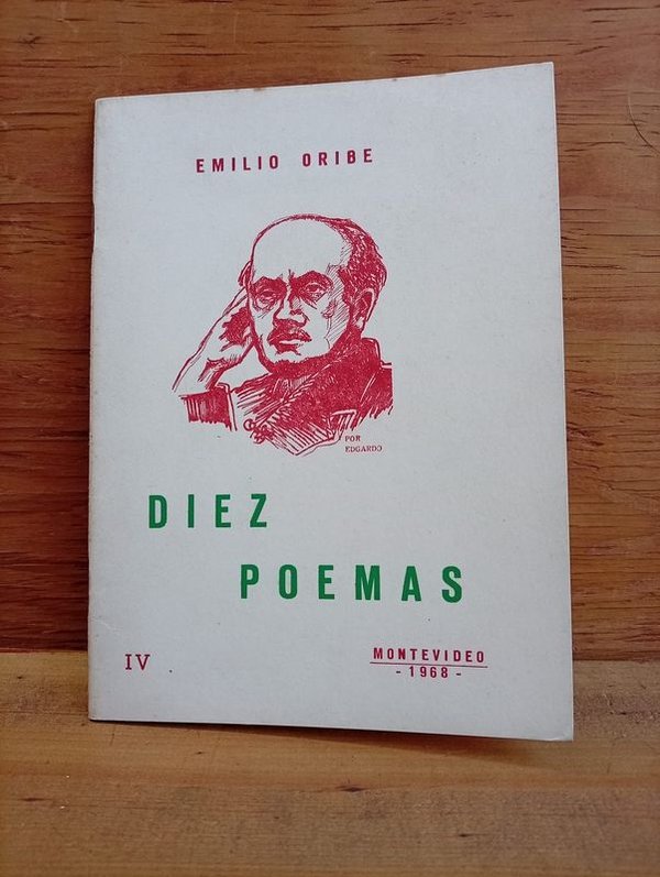 Libro "Diez Poemas" de Emilio Oribe, Primera Edición Ilustrada