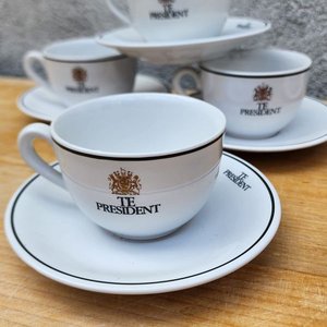 Juego de 16 Tazas con Platillos "TE PRESIDENT" - imagen 2