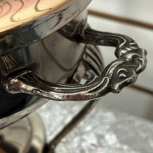 Sopera con Soporte de Metal Plateado y Cobre - imagen 2