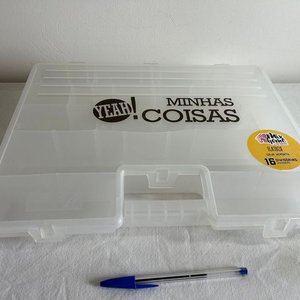 Lote siguiente: Valija Organizadora Transparente con 16 Espacios