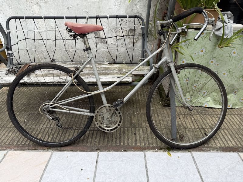Bicicleta Clásica Vintage Gris Rodado 28 Estilo Años 80