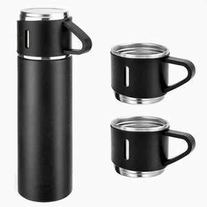 Lote siguiente: Set Termo Frío Calor 500ml con 3 Tazas Acero Inoxidable Negro