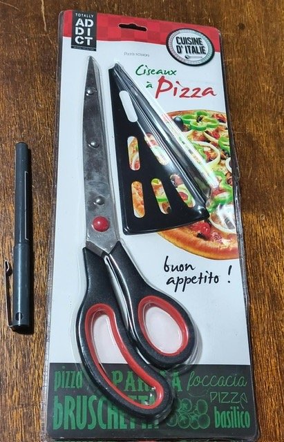 Tijera Cortapizza Cuchilla Acero Inoxidable Mango Ergonómico