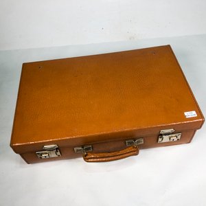 Valija de Cuero para Tocador con Accesorios Vintage - imagen 2