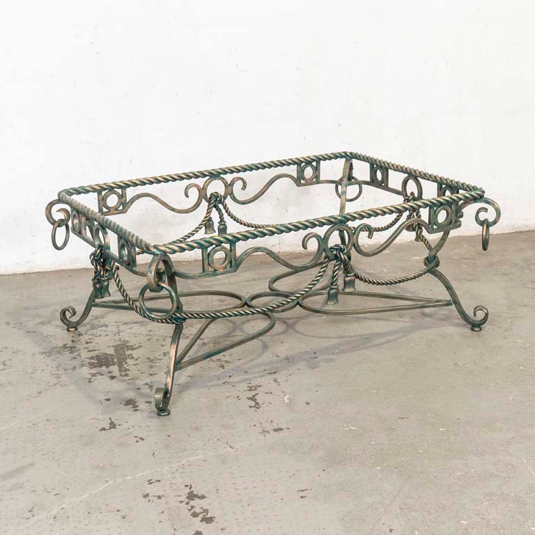 Lote anterior: Base para mesa de living en hierro con detalles en la pátina