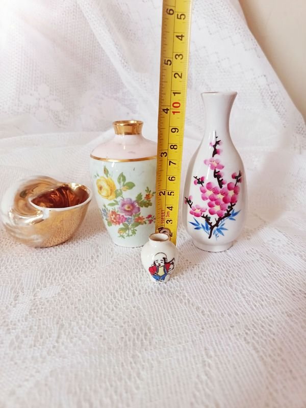 Colección de miniaturas de porcelana antigua, incluyendo un artículo Limoges - imagen 7