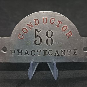Placa "Scania Coche 143" y Placa "Conductor 58 Practicante" - imagen 3