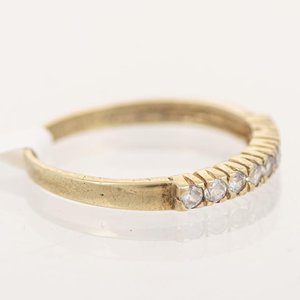 Anillo Medio Sin Fin Oro 18k con Circonias - imagen 2