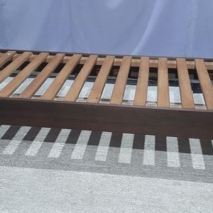 Cama de 1 Plaza Desarmable de Madera Oscura - imagen 1