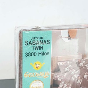 Juego de Sábanas Twin GOLDSUN 3800 Hilos Nuevo - imagen 2