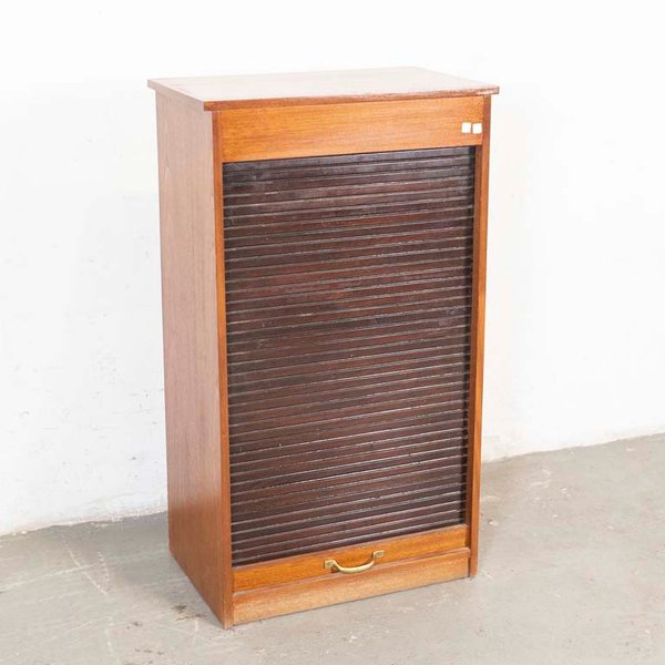 Cajón de madera con dos estantes y detalles en el lustre - imagen 1