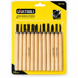 Lote siguiente: Juego de 12 Gubias UiusTools con Mango de Madera