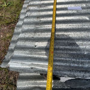 Lote de 5 Chapas Metálicas Onduladas - imagen 2