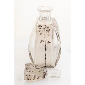 Juego de Licor Art Decó Botellón y 5 Vasos con Diseño de Árboles y Aves - imagen 3