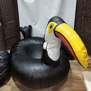 Inflable Grande de Piscina o Playa Modelo Tucán Negro - imagen 3
