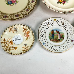 Lote de 5 Platos de Porcelana Alemana, Ceniceros y Platos Decorativos - imagen 5