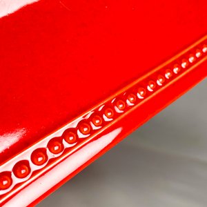 Doce Platos Cuadrangulares de Cerámica Roja - imagen 3
