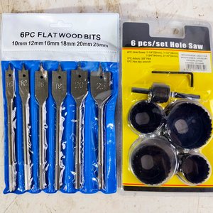 Set de Mechas Planas para Madera y Sierras de Copa (12 Piezas) - imagen 2
