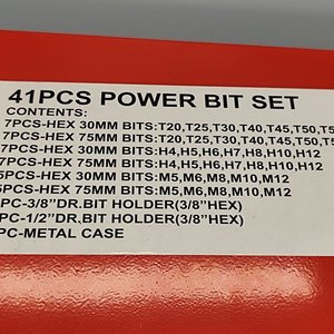 Juego de Puntas Torx, Multi Torx y Allen de 41 Piezas con Estuche Metálico - imagen 7