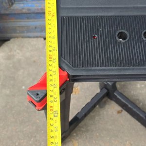 Mesa de Trabajo Plegable Negra y Roja - imagen 6