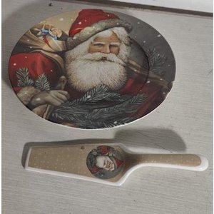 Lote anterior: Set de Plato y Pala para Torta Navideño con Santa Claus