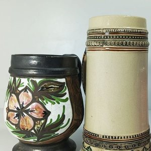 Jarra Artesanal con Diseño y Jarra Cervecera Estilo Alemán - imagen 1