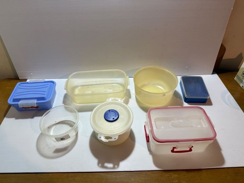 Set de 7 Tupperware de Plástico para Conservar Alimentos