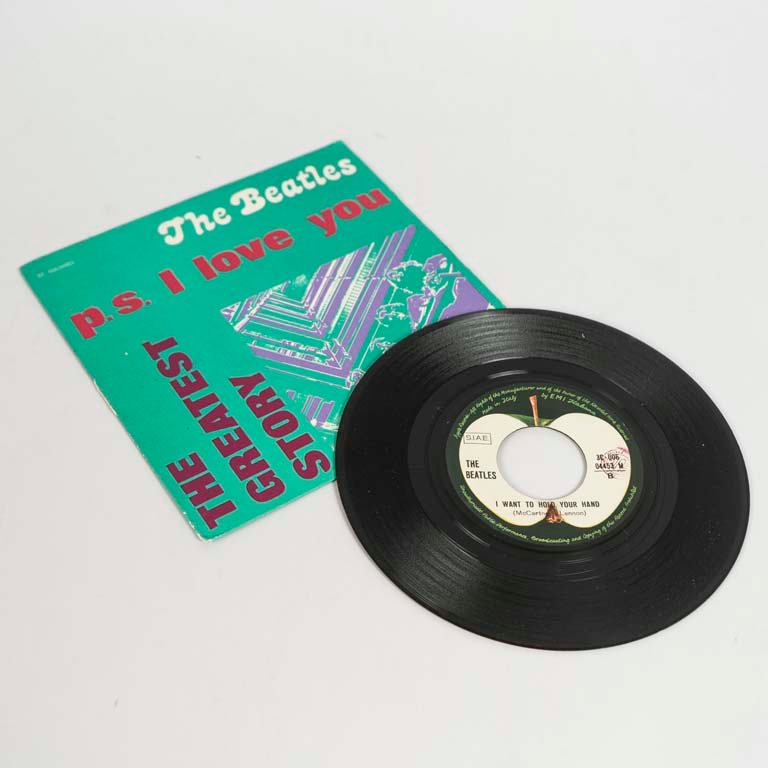 Disco Vinilo Single The Beatles "P.S. I Love You" Serie Especial Coleccionistas Apple EMI Italia