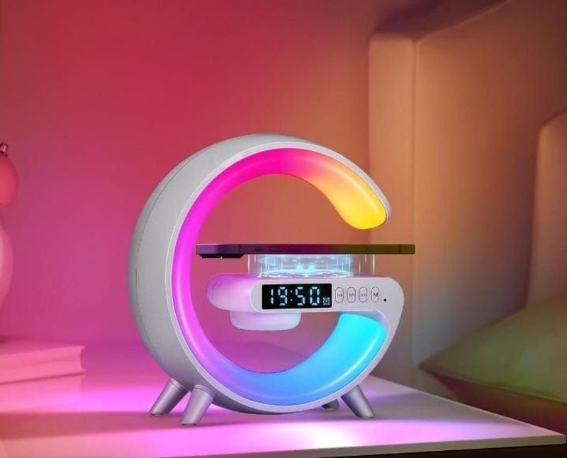Lámpara de Mesa Inteligente G con Cargador Inalámbrico y Altavoz Bluetooth - imagen 2