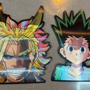 Stickers de Personajes Anime: All Might y Gon Freecss - imagen 2