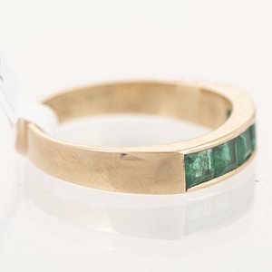 Anillo de Oro 18k con Esmeraldas Carré 1.4Ct - imagen 2