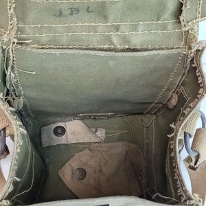 Bolso de Lona Militar Antigás Británico 2GM - Medidas 14x20cm - imagen 5