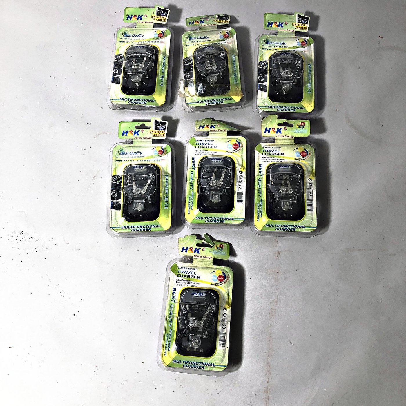 Set de 7 Cargadores de Batería Portátiles H&K