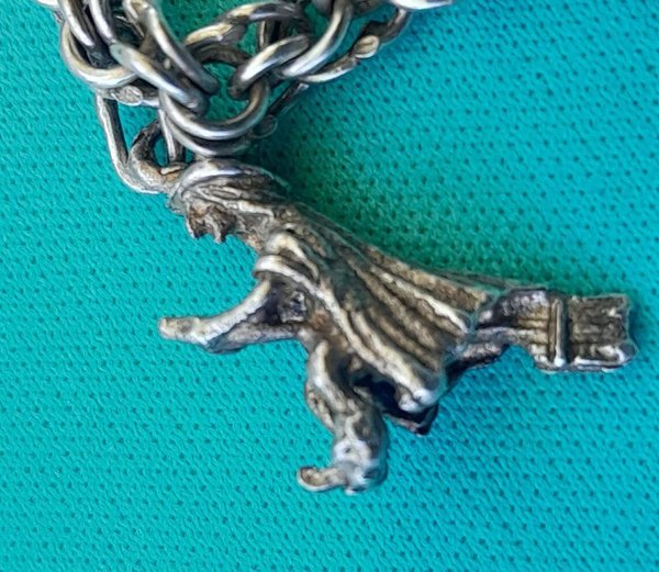 Pulsera de dama en plata con dijes - imagen 3