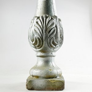 Pedestal Decorativo Plateado Estilo Clásico 65 cm - imagen 3