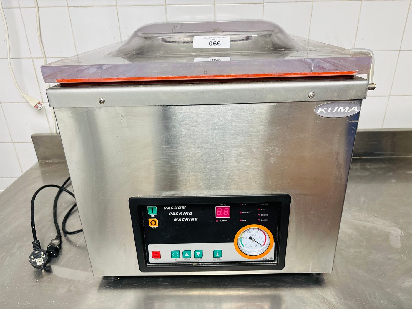 Envasadora al Vacío Eléctrica KUMA DZ-400/G Monofásica