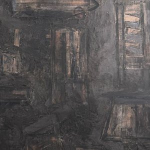 Obra Abstracta de Leonel Yussim: Técnica Mixta sobre Fibra (90 x 115 cm) - imagen 3