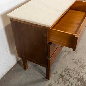 Cómoda Americana con Tapa de Mármol y Seis Cajones - imagen 2