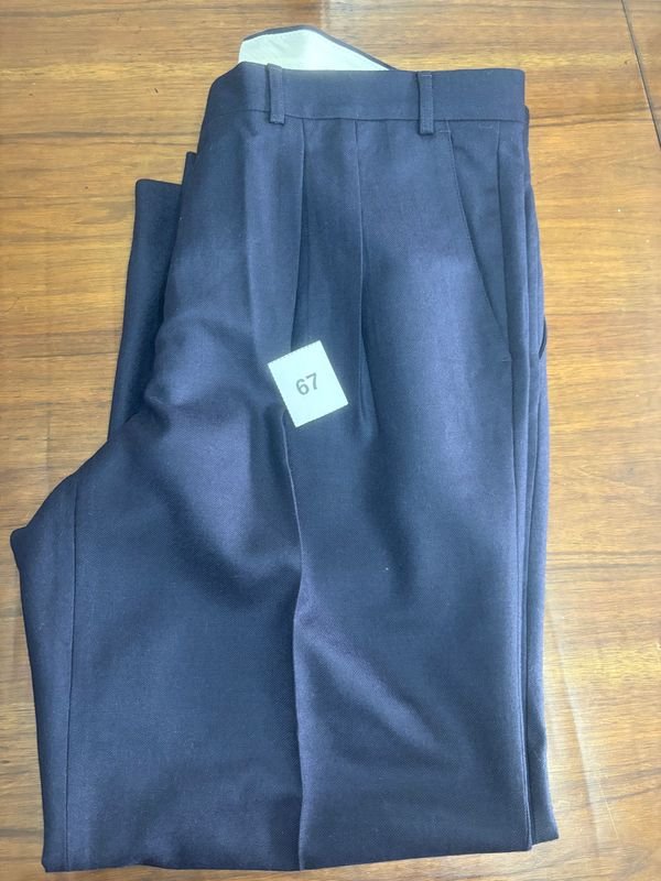 Pantalón de Vestir Talle 56 Azul Marino Marca Mettlestt