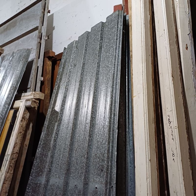 Chapas de acero galvanizado trapezoidales en buen estado - imagen 7