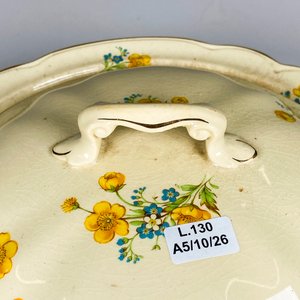 Sopera de loza inglesa con tapa - imagen 4