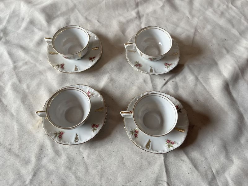 Tazas de café Bavaria, set de 4 piezas, excelente condición - imagen 2